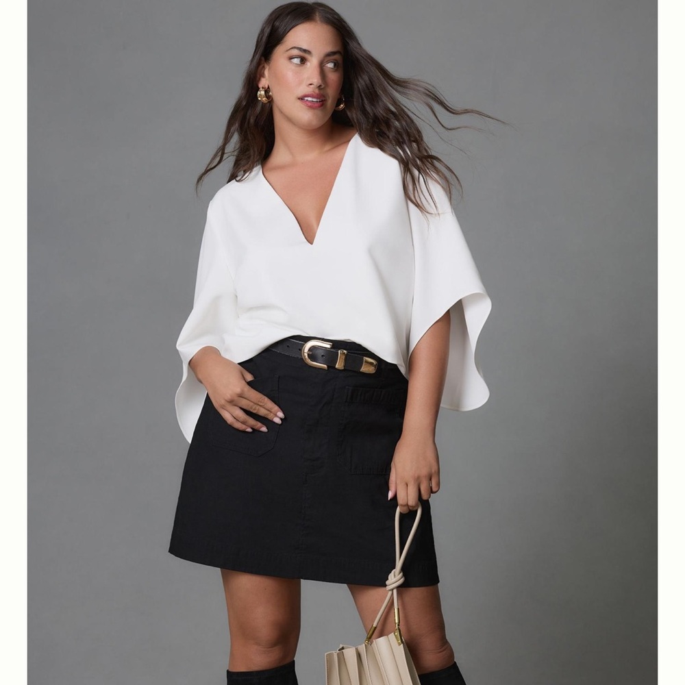 Anthropologie Mare Mare v neck cape blouse - Picture 5 of 8